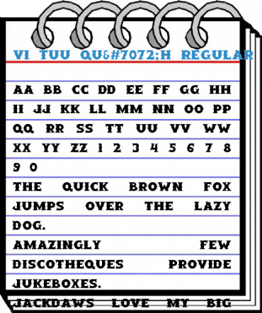 VI Tuu QuᮠH Regular Font