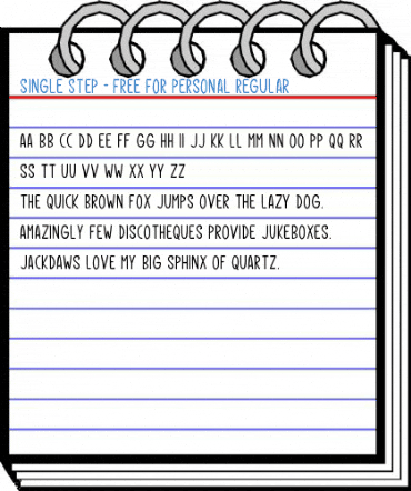 Single Step - Free For Personal Regular Font