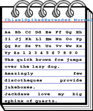 ChiselSpikedExtended Normal Font