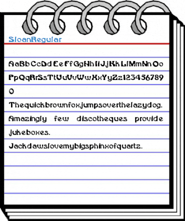 Sloan Regular Font