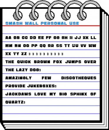 Smash Wall Personal Use Font
