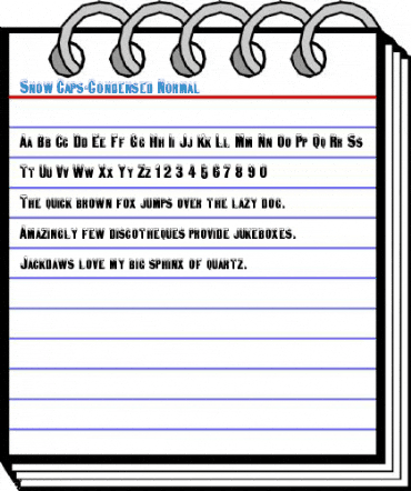 Snow Caps-Condensed Normal Font