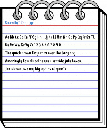 SnowHut Regular Font