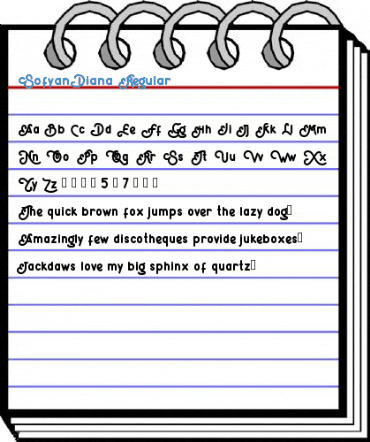 SofyanDiana Regular Font