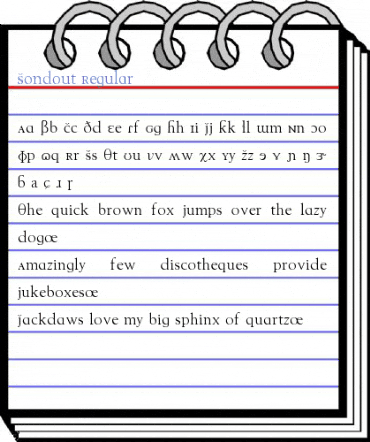 Sondout Regular Font