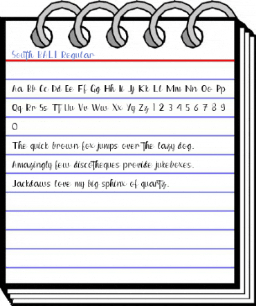 South BALI Regular Font