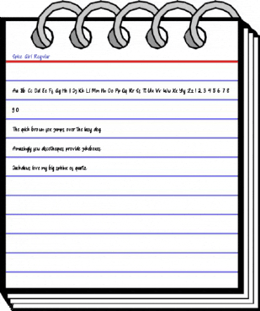 Spice Girl Regular Font