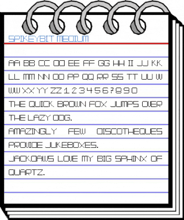 SpikeyBit Medium Font