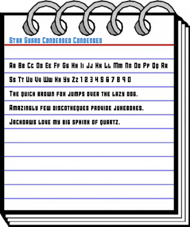 Star Guard Condensed Condensed Font