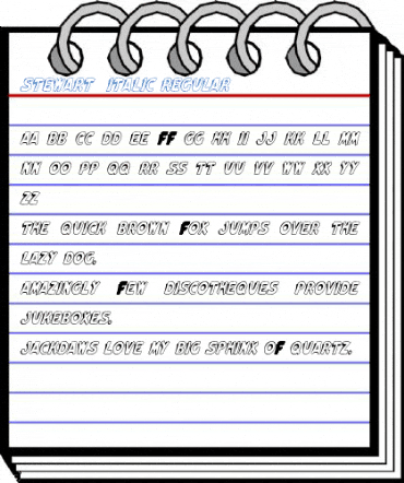 Stewart1 Italic Regular Font