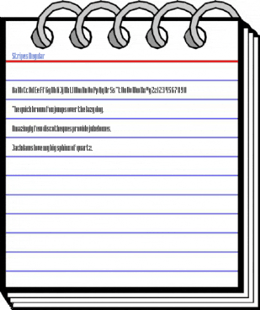 Stripes Regular Font