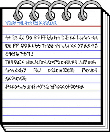 VibratteLetters! Regular Font