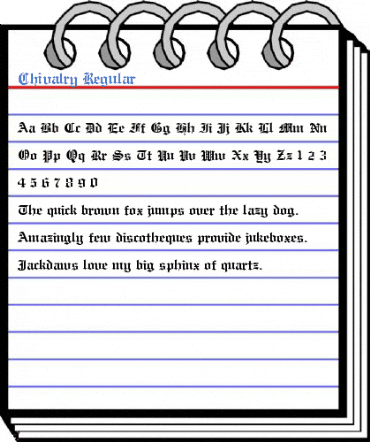 Chivalry Regular Font