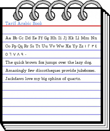Tarif Arabic Book Font