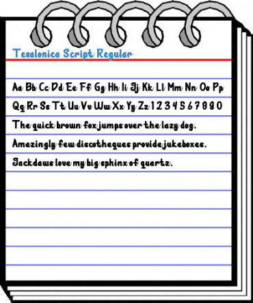 Tesalonica Script Regular Font
