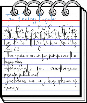 The Feeling Regular Font