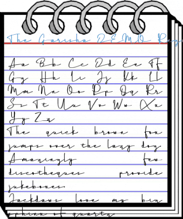 The Garisha DEMO Regular Font