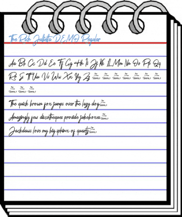 The Rich Jullietta DEMO Regular Font