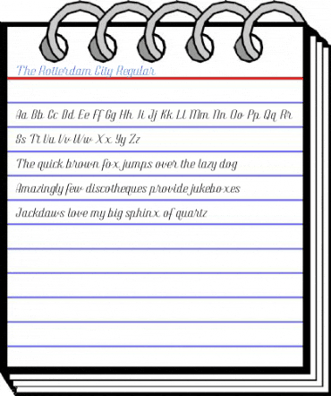 The Rotterdam City Regular Font