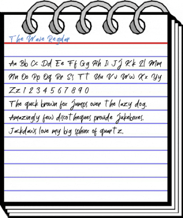 The Wave Regular Font