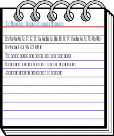 TheHangoverDecadeOutline Outline Font