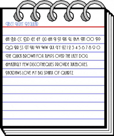 Tibet Light Regular Font