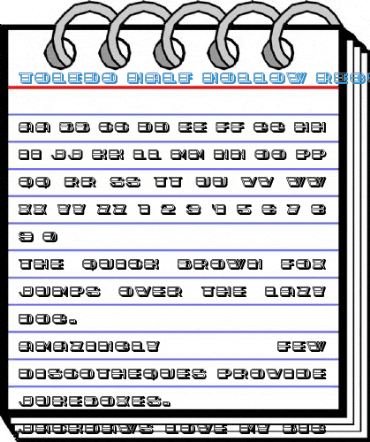 Toledo Half Hollow Regular Font