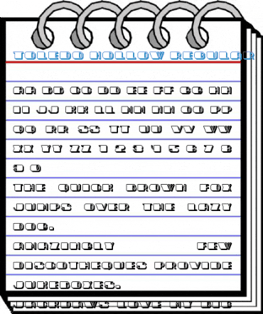 Toledo Hollow Regular Font