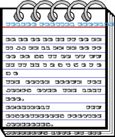 Toledo Partial Regular Font