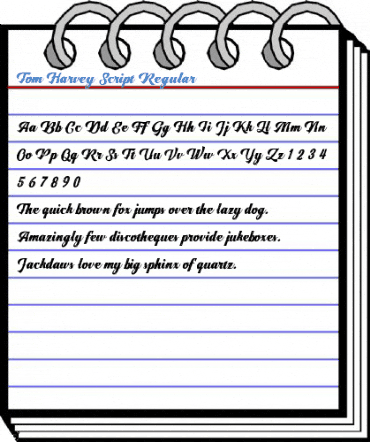 Tom Harvey Script Regular Font