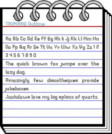 TRUMANS Outline Font
