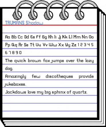 TRUMANS Shadow Font
