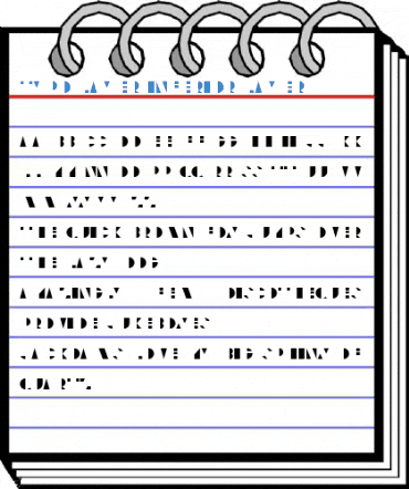Typo Layer Inferior Layer Font
