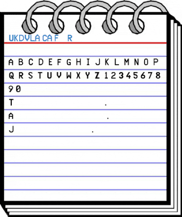 UKDVLA_CA_Font Regular Font