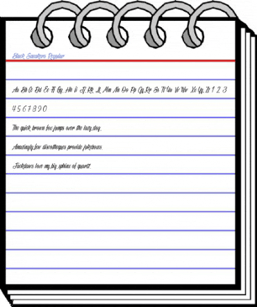 Black Sneakers Regular Font