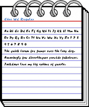 Choc Wd Regular Font