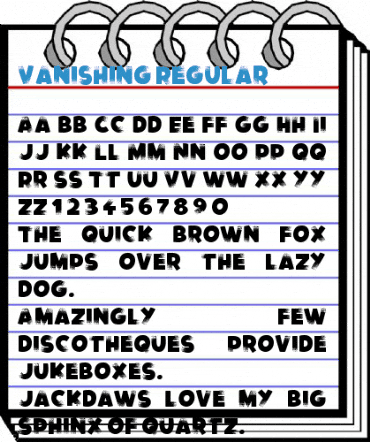 Vanishing Regular Font