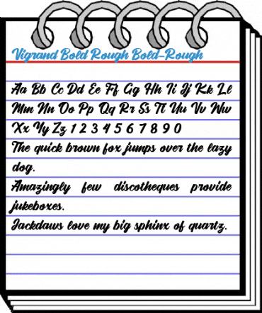 Vigrand Bold Rough Bold-Rough Font