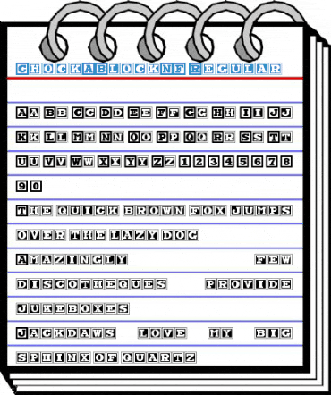 ChockABlockNF Regular Font
