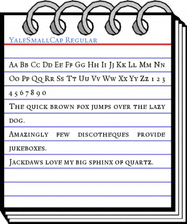YaleSmallCap Regular Font