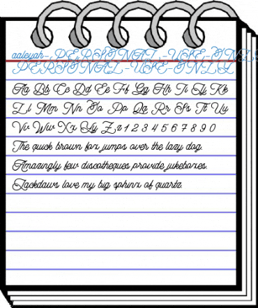 aaleyah-PERSONAL-USE-ONLY PERSONAL-USE-ONLY Font