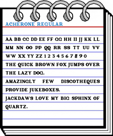 Acherone Regular Font