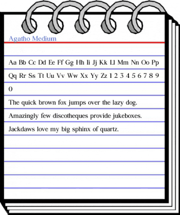 Agatho Medium Font