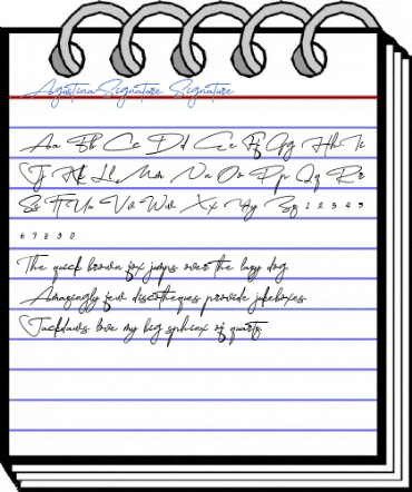 Agustina-Signature Signature Font