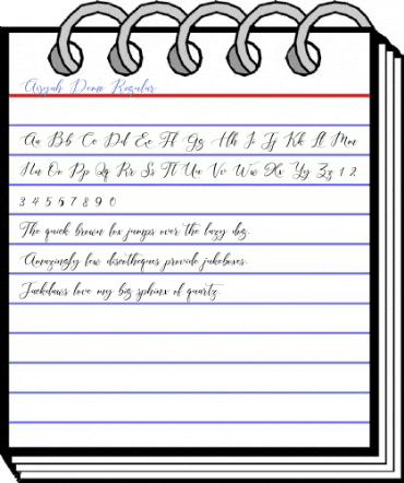 Aisyah Demo Regular Font