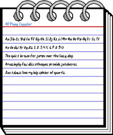 All Pony Regular Font
