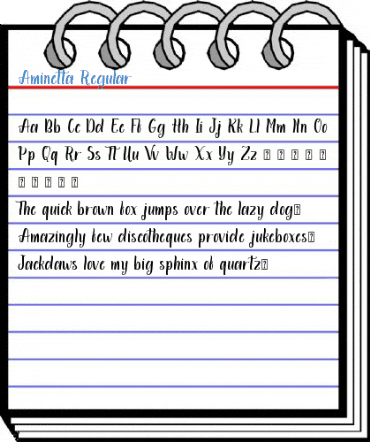 Aminetta Regular Font