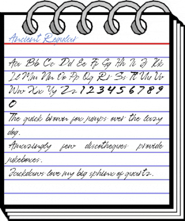 Ancient Regular Font