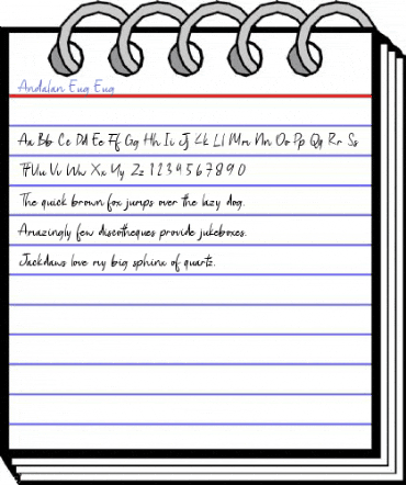 Andalan Eug Eug Font