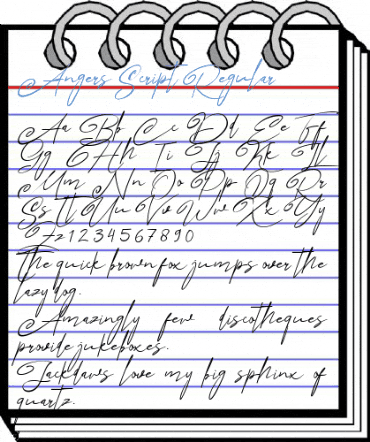 Angers Script Regular Font